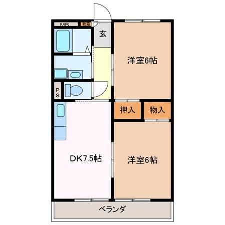 田丸駅 徒歩79分 3階の物件間取画像